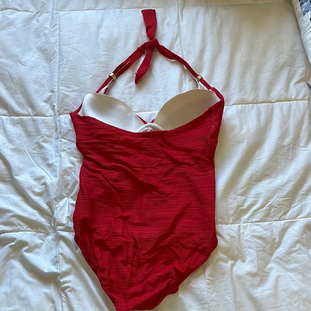 Coco Reef Red One Piece Swimsuit, 38C - Picture 3 of 5